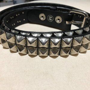black studded leather belt medium